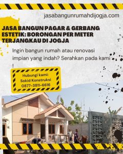 Jasa Bangun Pagar & Gerbang Estetik: Borongan Per Meter Terjangkau di Jogja