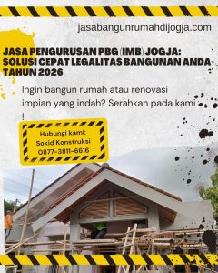 Jasa Pengurusan PBG (IMB) Jogja: Solusi Cepat Legalitas Bangunan Anda Tahun 2026