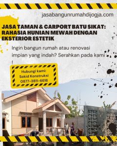 Jasa Taman & Carport Batu Sikat: Rahasia Hunian Mewah dengan Eksterior Estetik